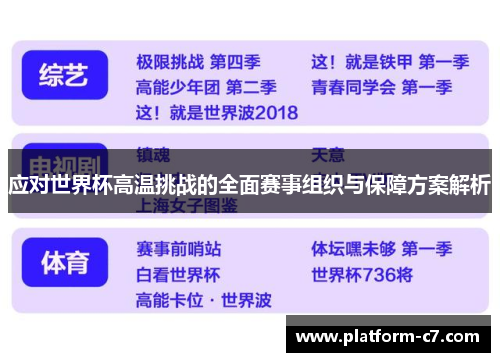 应对世界杯高温挑战的全面赛事组织与保障方案解析